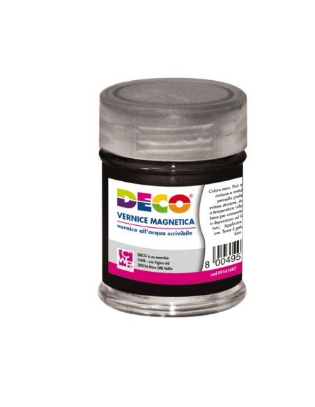 Vernice lavagna magnetica - 120 gr - nero - Deco