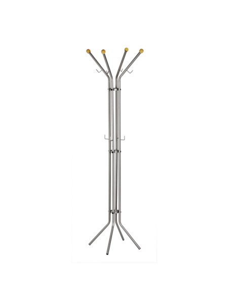 Appendiabiti - 4 posti - 180 x 52 cm - argento - Alco