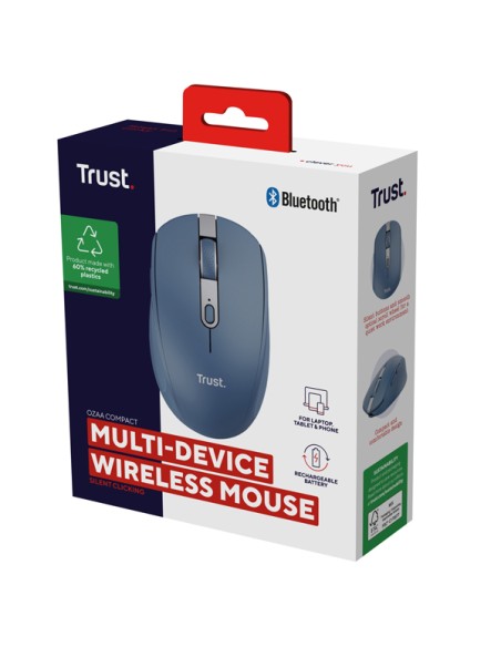 Mouse OZAA wireless - blu- Trust
