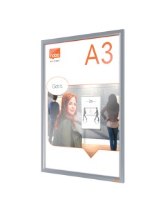 Cornice Impression PRO - a clip - A3 - alluminio - Nobo