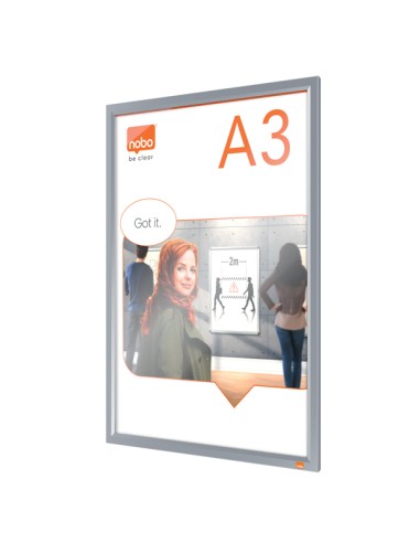 Cornice Impression PRO - a clip - A3 - alluminio - Nobo