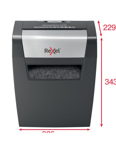 Distruggidocumenti Momentum X406 - a frammenti - Rexel