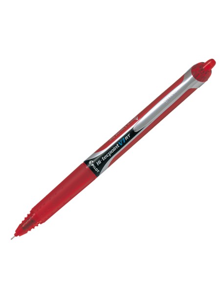 Roller a scatto Hi Tecpoint V7 RT - punta 0,7mm - rosso  - Pilot