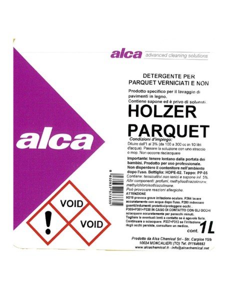 Detergente Holzer Parquet - Alca - flacone da 1 L