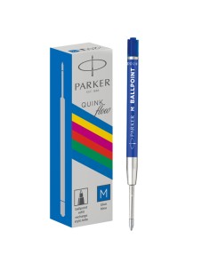 Refill sfera Quinkflow - punta media - plastica - blu - Parker