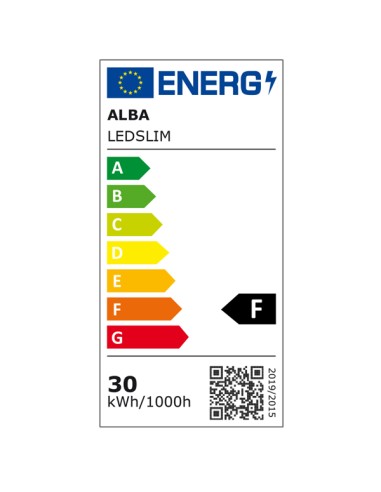 Lampada da terra LEDSLIM - 30W - Nero - Alba
