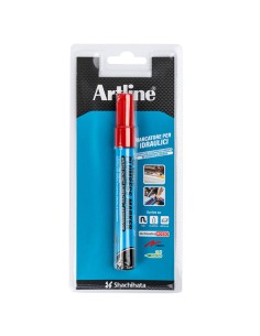 Marcatore permanente - per elettricisti - a doppia punta 0,4-1,0 mm - rosso - Artline