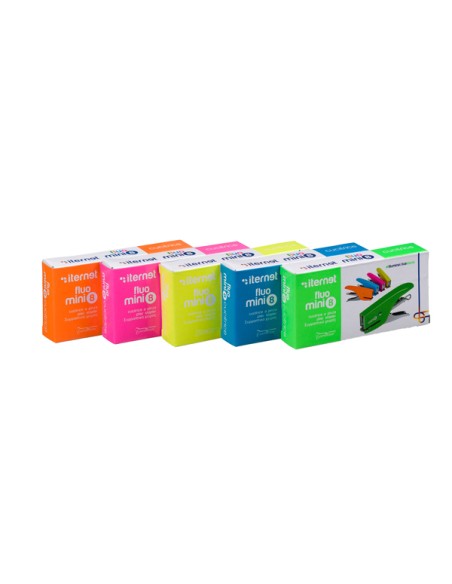 MiniCucitrice a pinza Fluo Mini 8 - giallo - Iternet