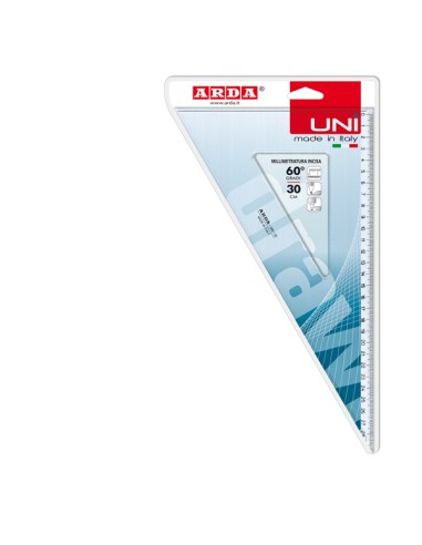 Squadra Uni - 60gradi - 30cm - Arda