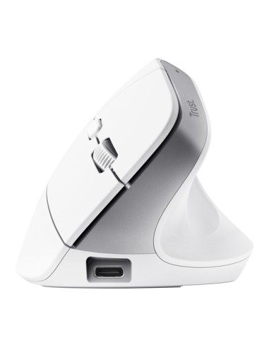 Mouse Ergonomico Bayo+ wireless - bianco - Trust