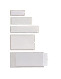 Portaetichette adesivo Iesti A1 - 24 x 63 mm - trasparente - Sei Rota - conf. 10 pezzi