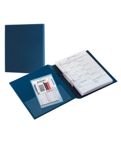 Raccoglitore Sanremo 2000 - 2 anelli a D 50 mm - dorso 7,5 cm - 22 x 30 cm - blu - Sei Rota