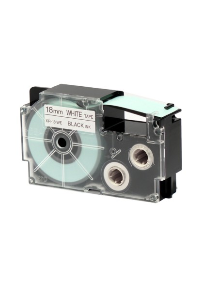 Nastro - 18 mm x 8 mt - nero/bianco - Casio