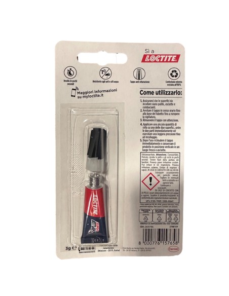 Colla Super Attak Original - 3 gr - trasparente - Loctite