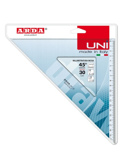 Squadra Uni - 45gradi - 30cm - Arda