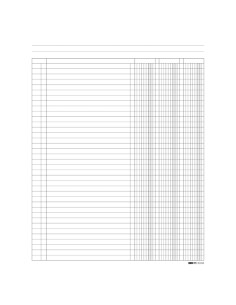 Registro a 3 colonne - 31 x 24cm - 100 fogli - Edipro