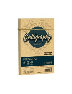 Busta Calligraphy Pergamena - 120 x 180 mm - 90 gr - oro 03 - Favini - conf. 25 pezzi