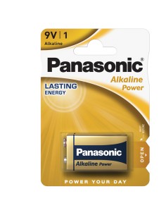 Pila Transistor - 9V - alcalina - Panasonic - blister 1 pezzo