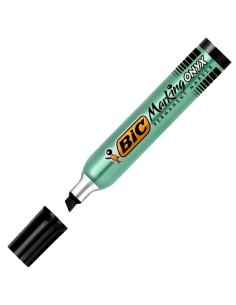 Marcatore permanente Marking Onyx 1591 - punta a scalpello 2,70-6,20mm - nero - Bic - conf. 12 pezzi