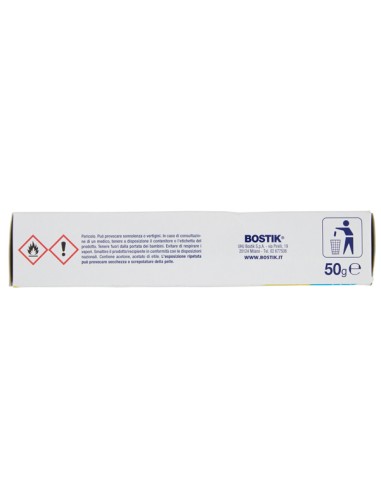 Adesivo Supertrasparente - universale - 50 gr - trasparente - Bostik