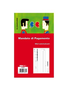 Blocco mandato di pagamento E5736A - 9,9 x 17cm - 100 fogli - Edipro