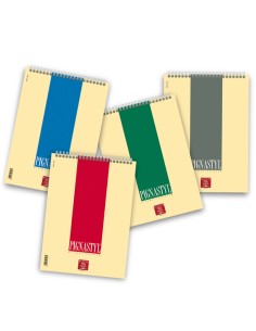 Blocco Pignastyl spiralato - 1 rigo - A4 - 80gr - 60 fogli - Pigna