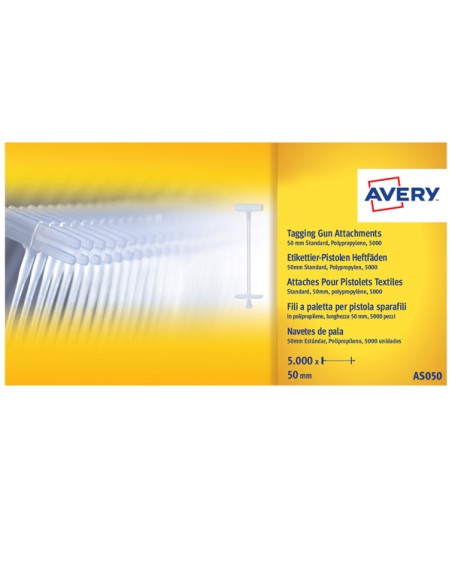 Fili standard per sparafili - 4 cm - trasparente - Avery - conf. 5000 pezzi