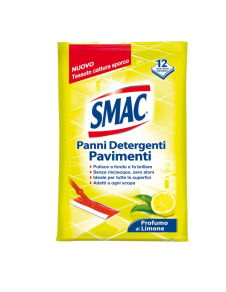 Panni Smac System pavimenti e multiuso - limone - Smac - conf. 12 pezzi