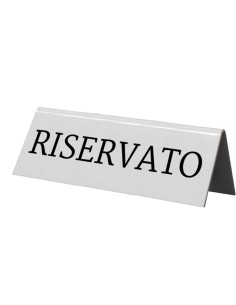 Targhetta RISERVATO per tavoli - Securit - set 5 pezzi