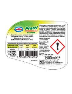 Detersivo per piatti - limone - 1500 ml - Amacasa 2