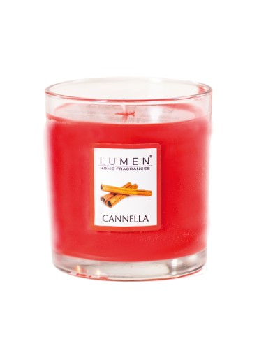 Candela in bicchiere - cannella - Lumen
