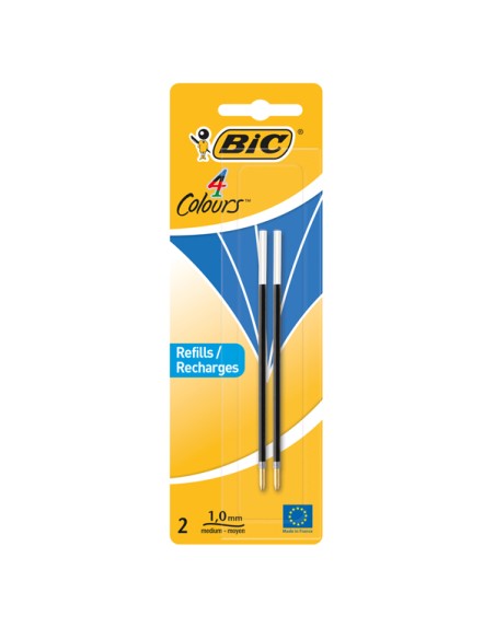 Refill roller  - punta 1,00mm - blu - Bic - conf. 2 pezzi