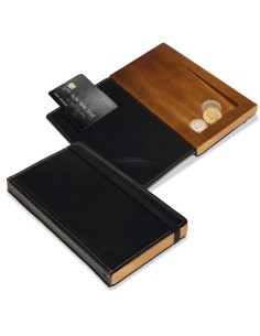 Portaconto - legno e similpelle - Securit