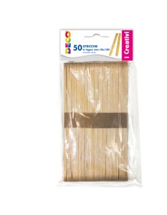 Stecca in legno - 18 x 150 mm - DECO - conf. 50 pezzi