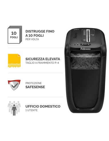 Distruggidocumenti 60CS - a frammenti - 22L - Fellowes