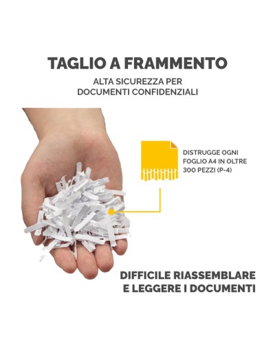 Distruggidocumenti 60CS - a frammenti - 22L - Fellowes