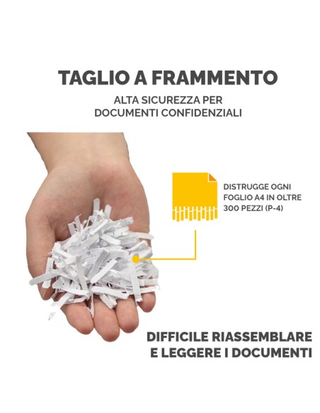 Distruggidocumenti 60CS - a frammenti - 22L - Fellowes