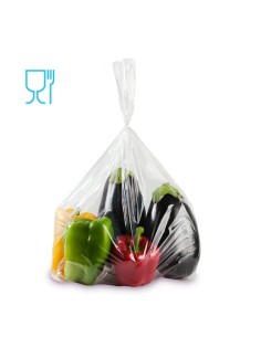 Sacchetti Rex per alimenti - politene - 8 x 12 cm - 30 micron - trasparente - Gandolfi - conf. 100 pezzi