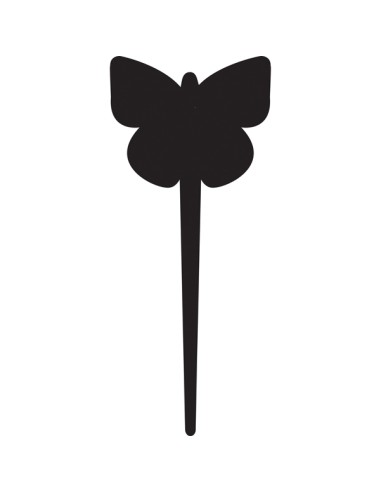 Silhouette Tags - forma farfalla - nero - Securit - set 5 pezzi