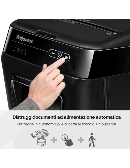 Distruggidocumenti AutoMax 150C - a frammenti - 32L - Fellowes