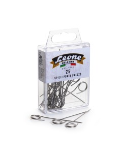 Spilli portaprezzi - inox - Leone - conf. 25 pezzi