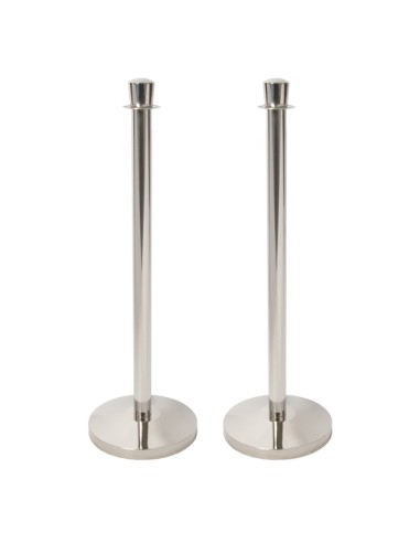 Colonnina segnapercorso cromata Budget - altezza 100 cm - Securit