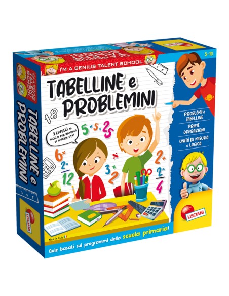 I'm a Genius Tabelline e Problemi - Lisciani
