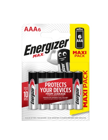 Pila ministilo AAA - 1,5V - Energizer max - blister 6 pezzi