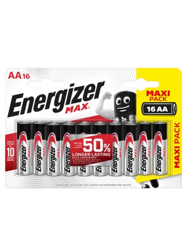 Pila stilo AA - 1,5V - Energizer Max - blister 16 pezzi