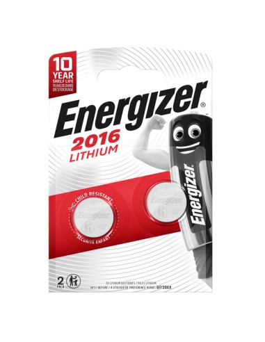 Pila CR2016 Lithium - 3V - Energizer - blister 2 pezzi