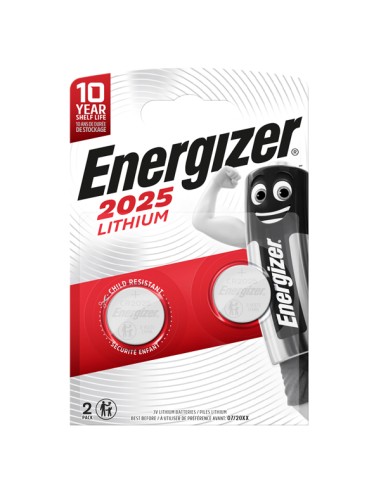 Pila CR2025 Lithium - 3V - Energizer - blister 2 pezzi