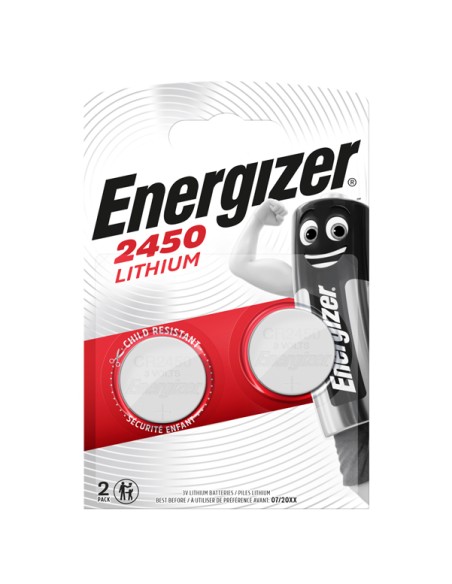 Pila CR2450 Lithium - 3V - Energizer - blister 2 pezzi