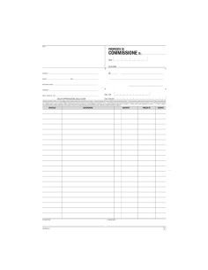 Blocco proposte commissione - 33/33/33 copie autoricopianti - 29,7 x 21,5 cm - DU1672C3300 - Data Ufficio 2