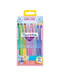 Pennarello Flair Nylon - colori assortiti Candy Pop - Papermate - conf.16 pezzi